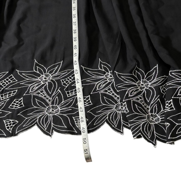 Smocked Floral Embroidered Maxi Sundress 2X Sleeveless Cottagecore Boho Peasant - Picture 15 of 16